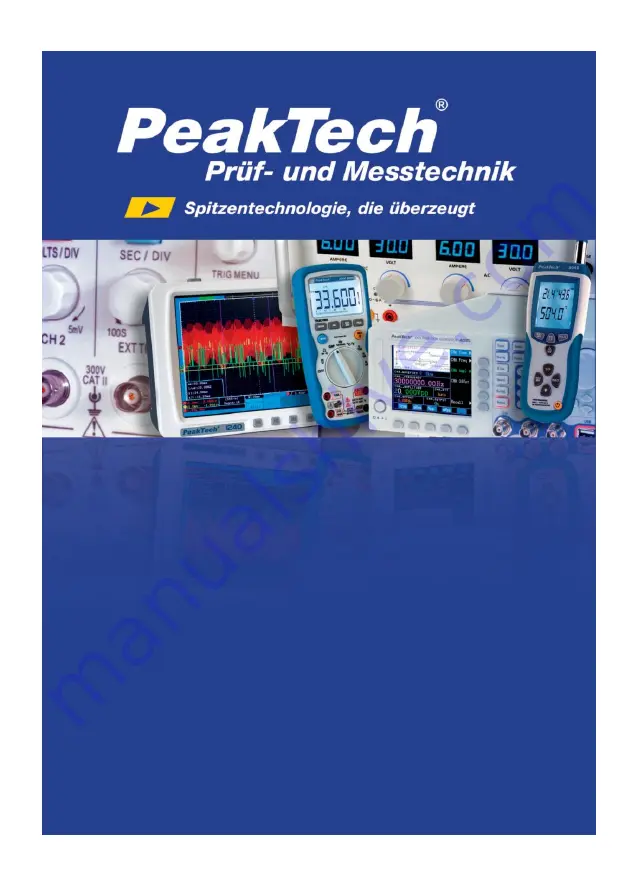 PeakTech 5225 Operation Manual Download Page 1