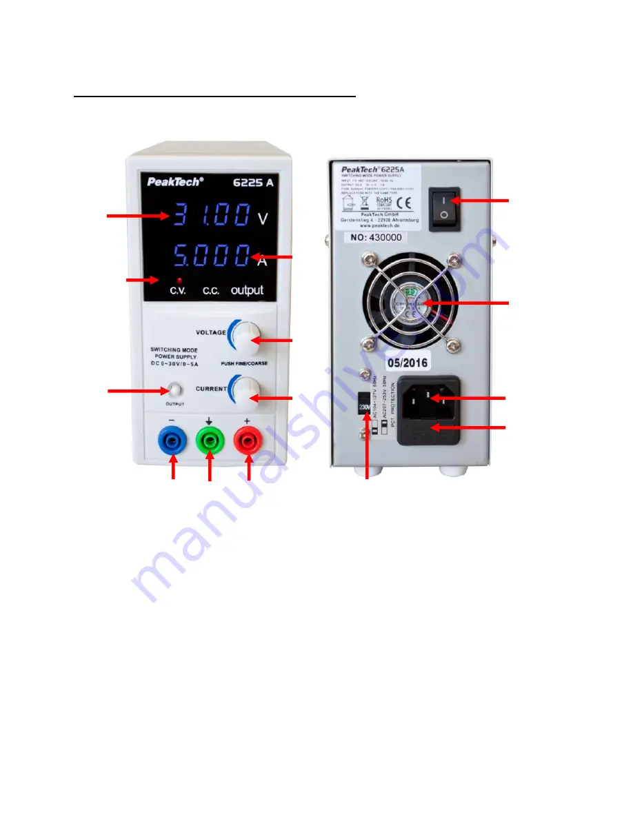 PeakTech 6225 A Operation Manual Download Page 9