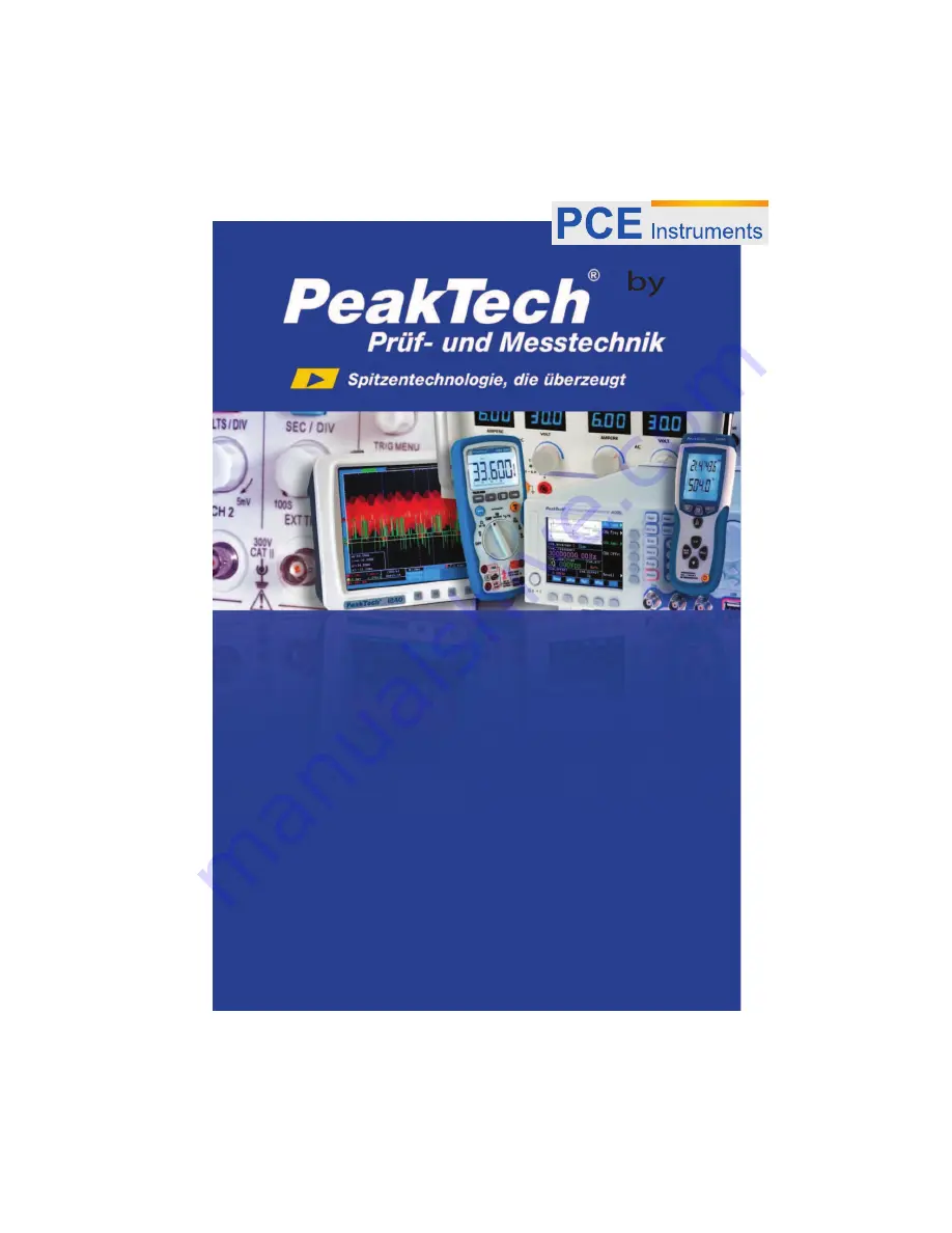 PeakTech 9020 Operation Manual Download Page 1