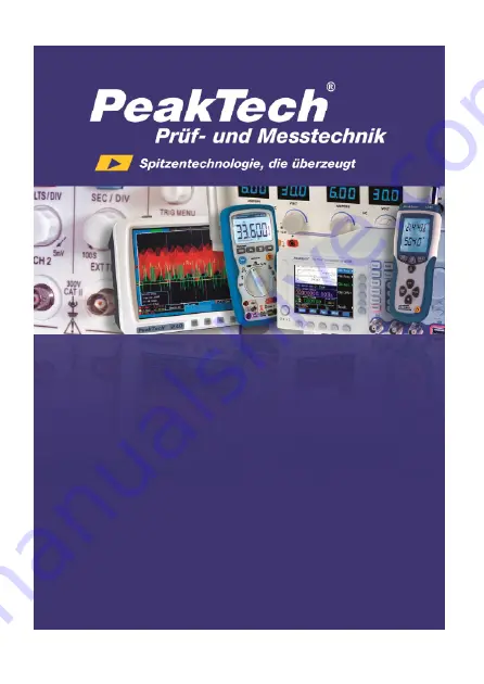 PeakTech TK-100 Operation Manual Download Page 1