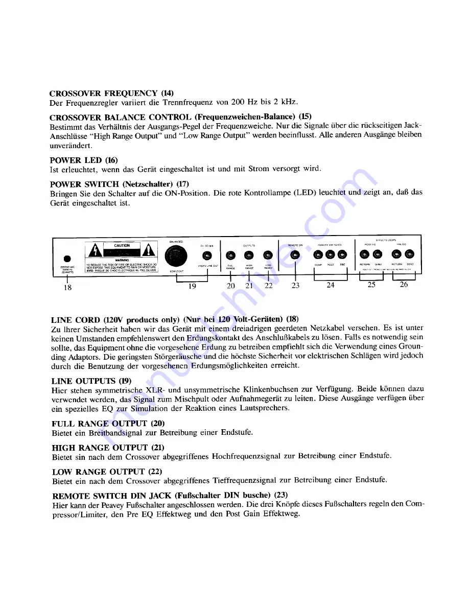 Peavey Bassist Operating Manual Download Page 15