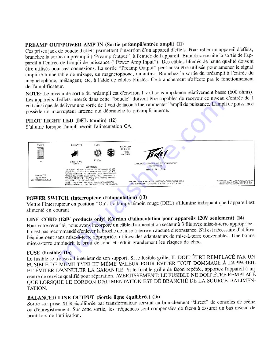 Peavey DataBass Operating Manual Download Page 10