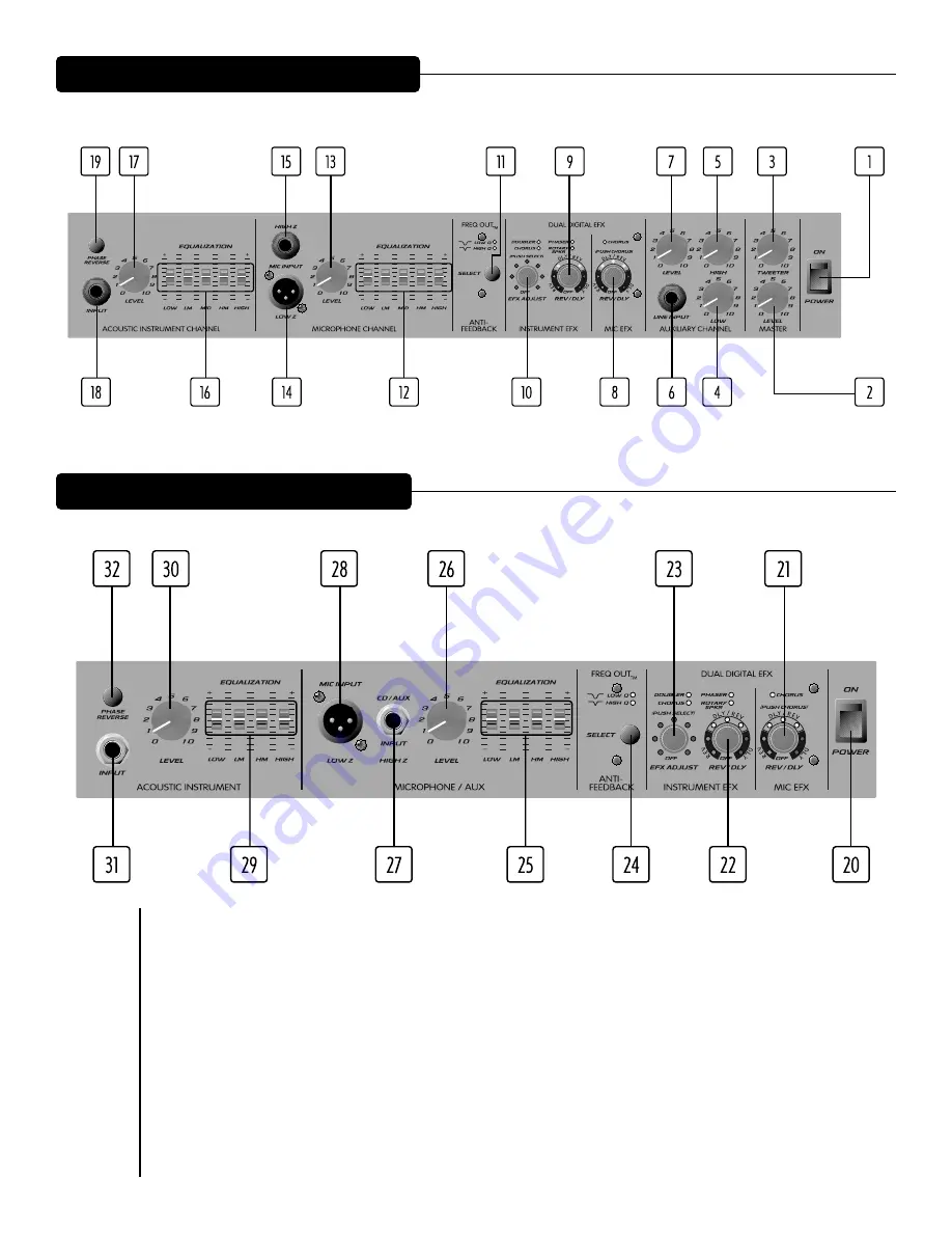 Peavey Ecoustic 110 Operation Manual Download Page 40