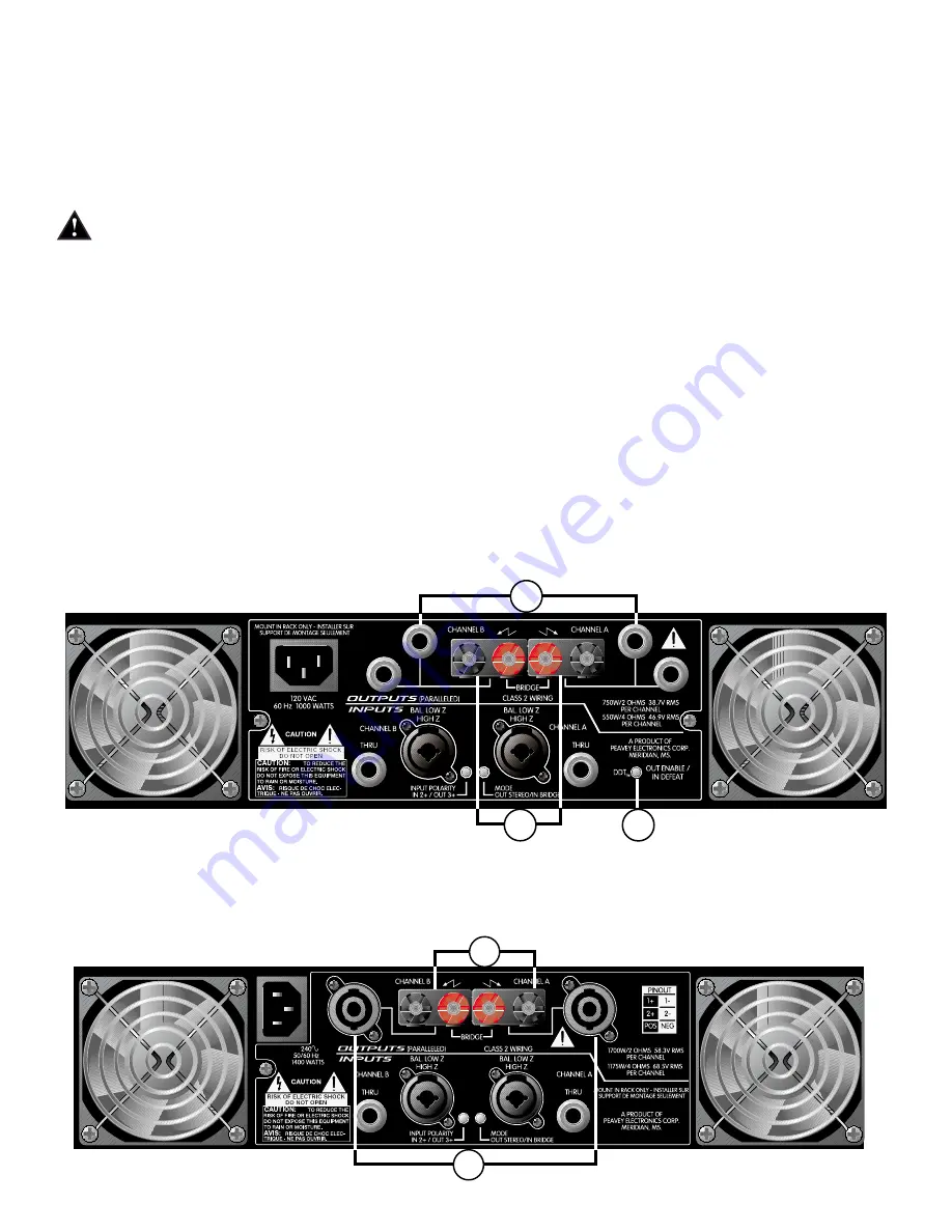 Peavey GPS 1500 Operating Manual Download Page 7