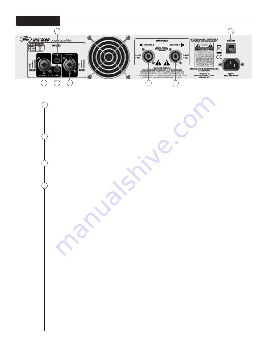 Peavey IPR 1600 Operating Manual Download Page 83