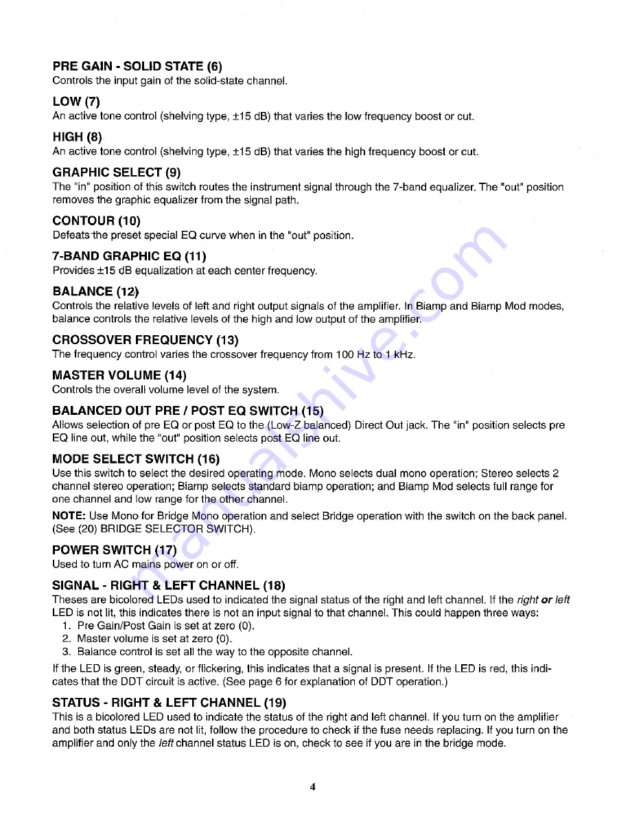 Peavey Kilobass User Manual Download Page 4