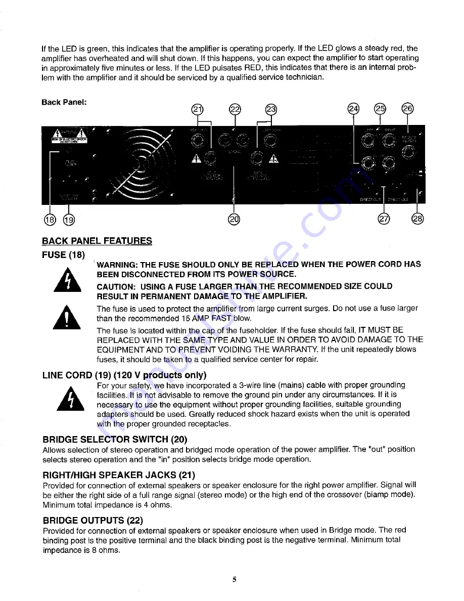 Peavey Kilobass Скачать руководство пользователя страница 5