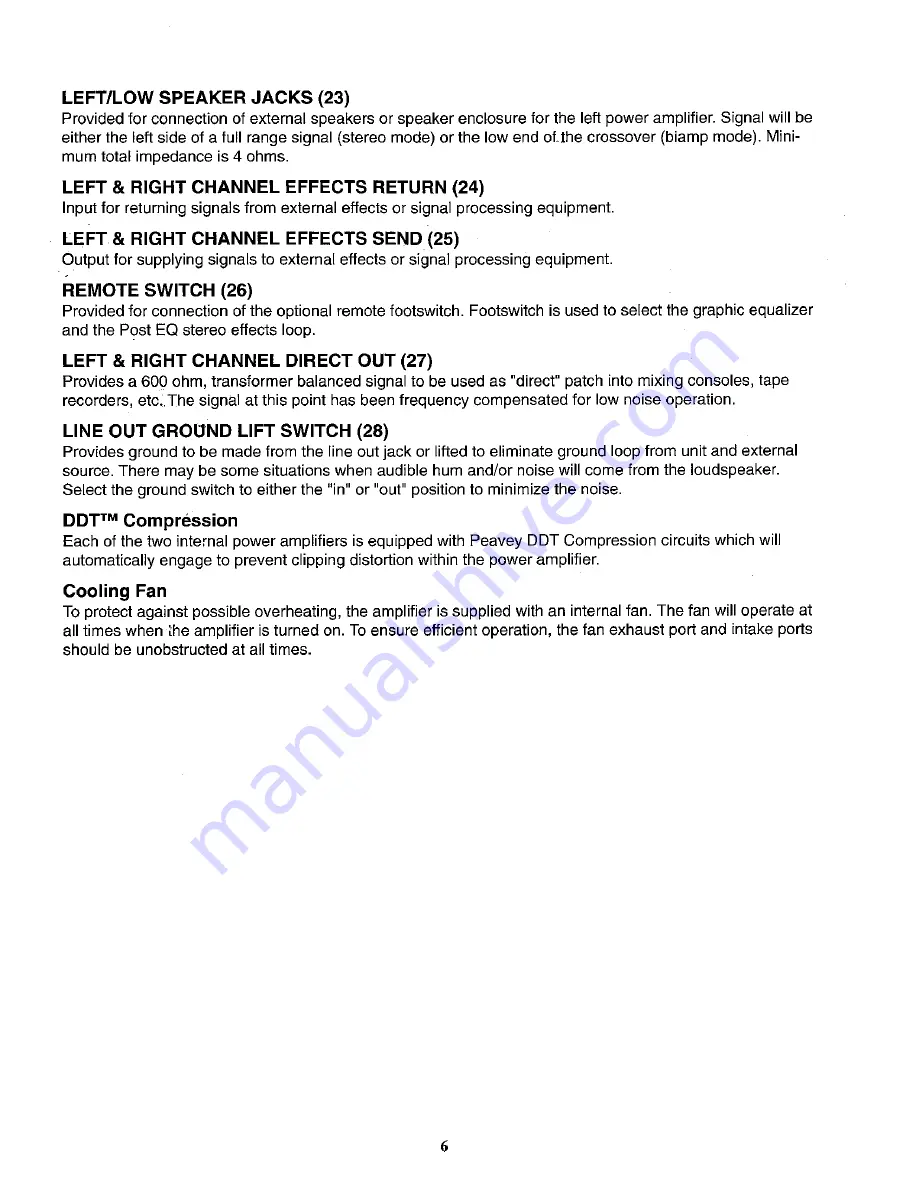 Peavey Kilobass User Manual Download Page 6