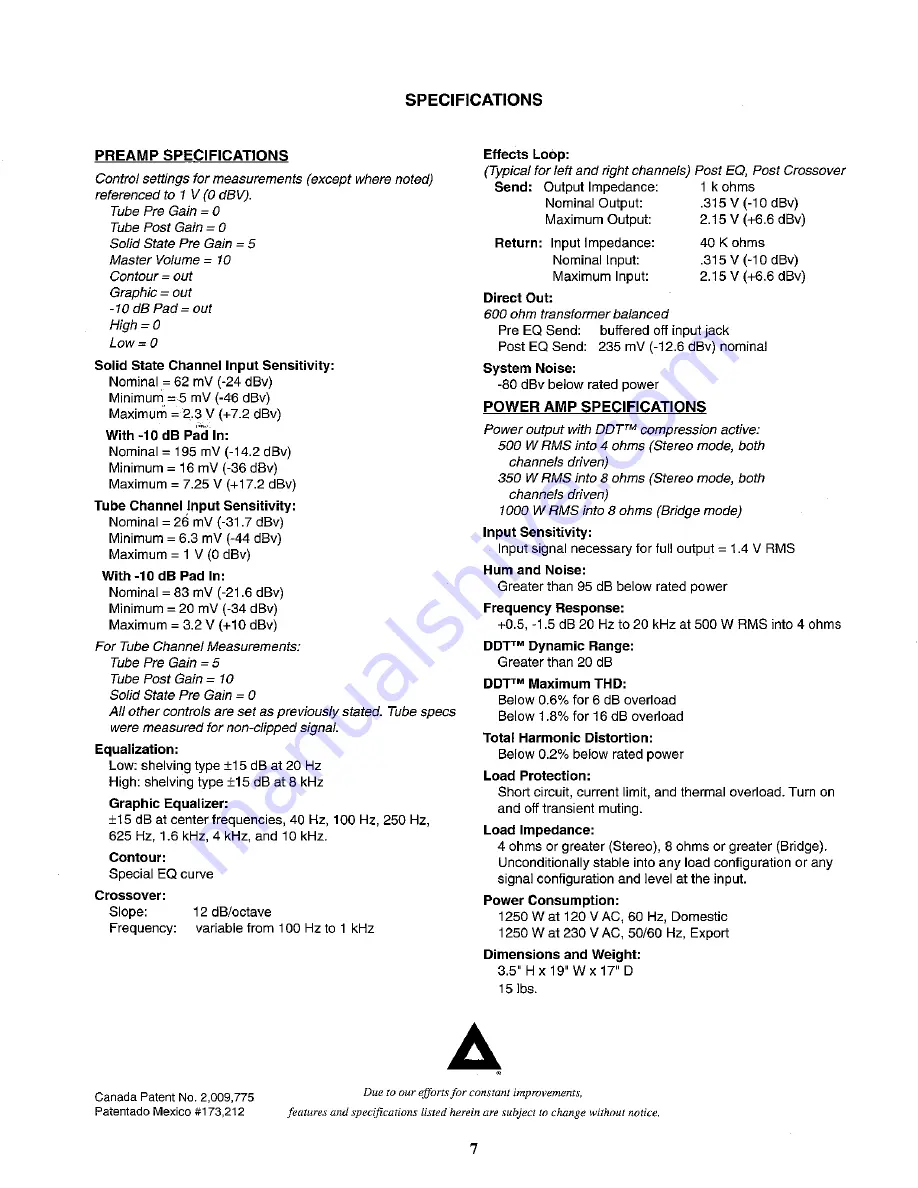 Peavey Kilobass User Manual Download Page 7