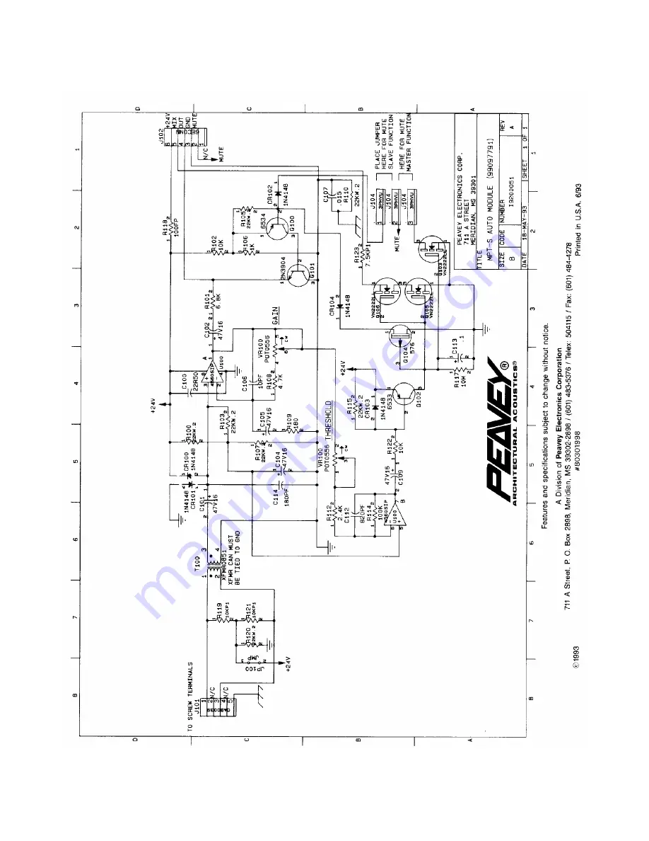 Peavey MA MPT-S AUTO Скачать руководство пользователя страница 2