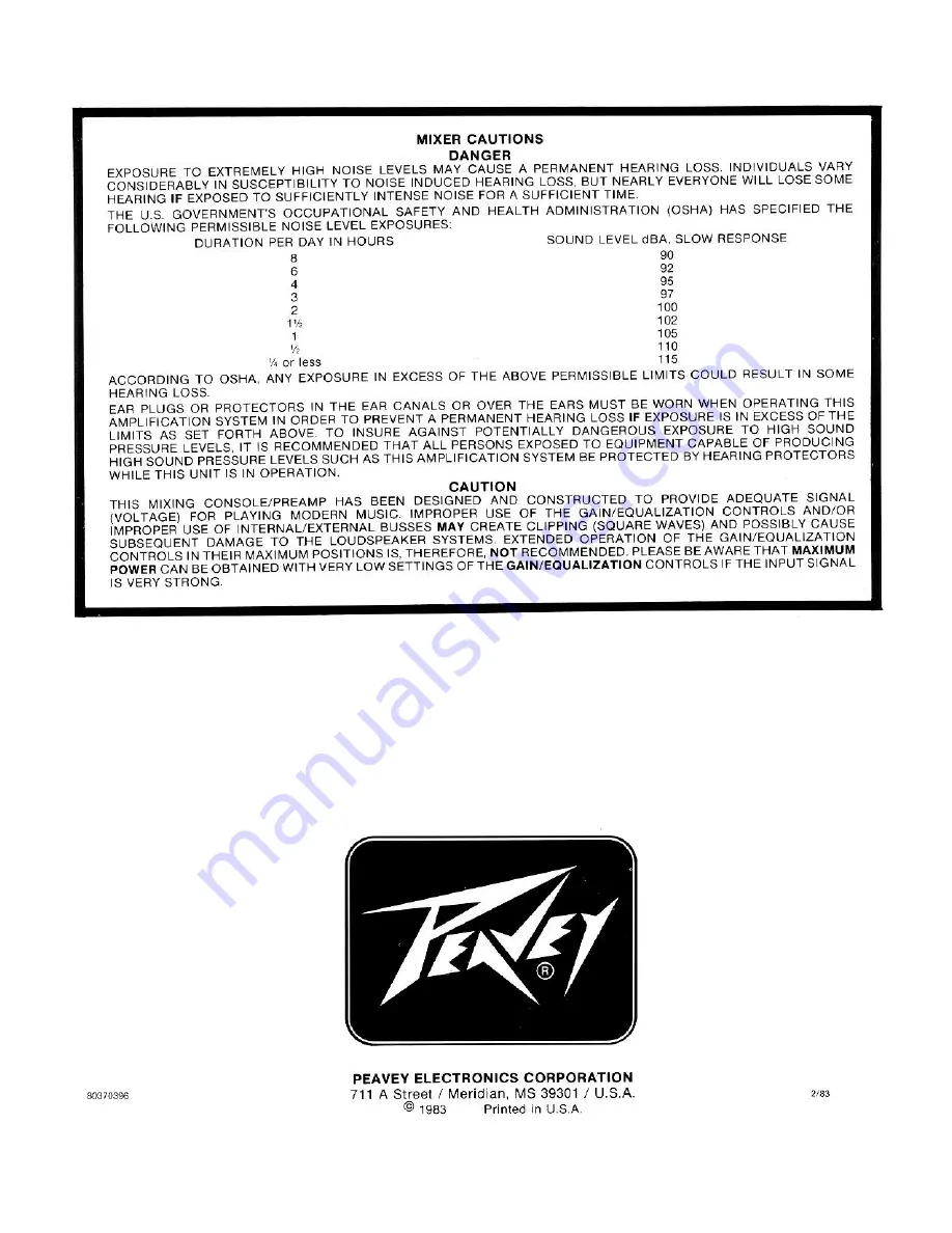 Peavey Mark IV Скачать руководство пользователя страница 10