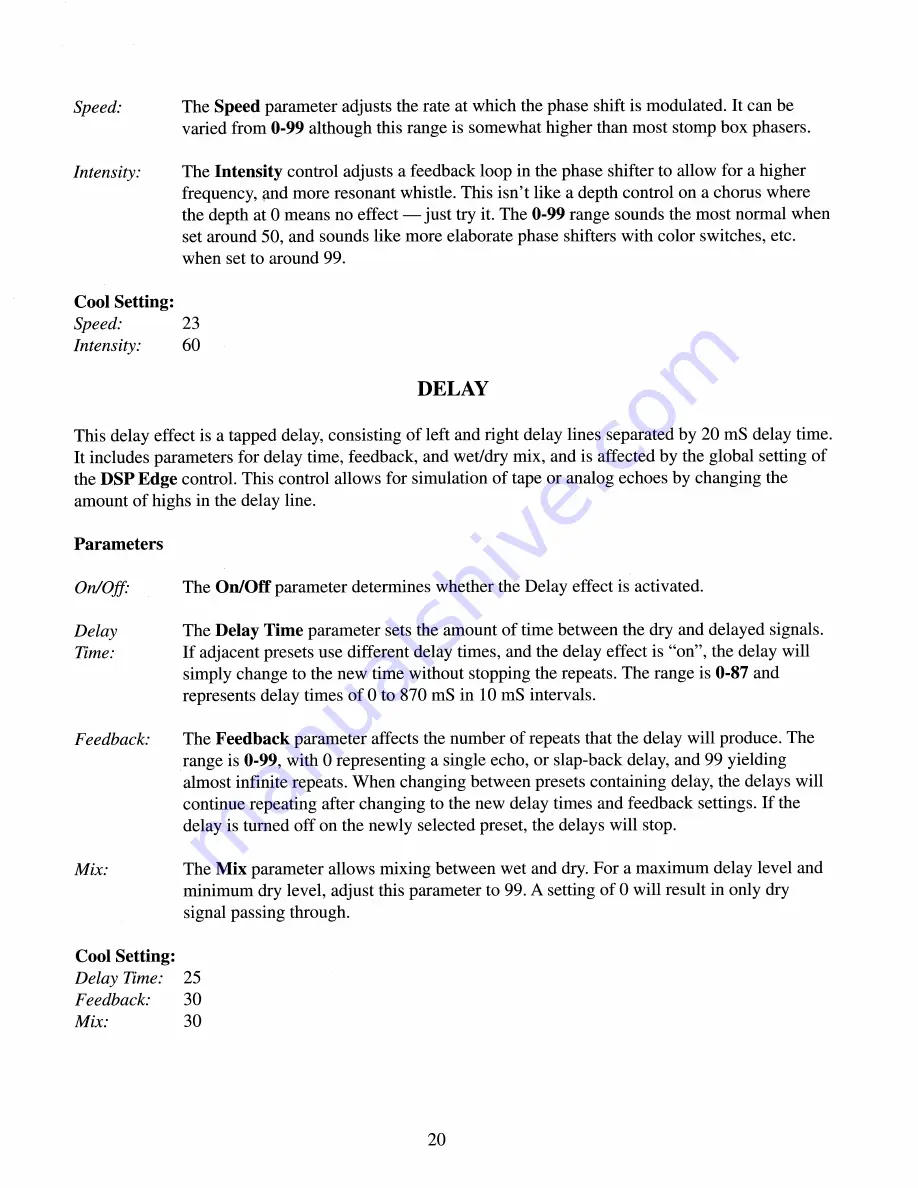 Peavey Max 100 Owner'S Manual Download Page 20