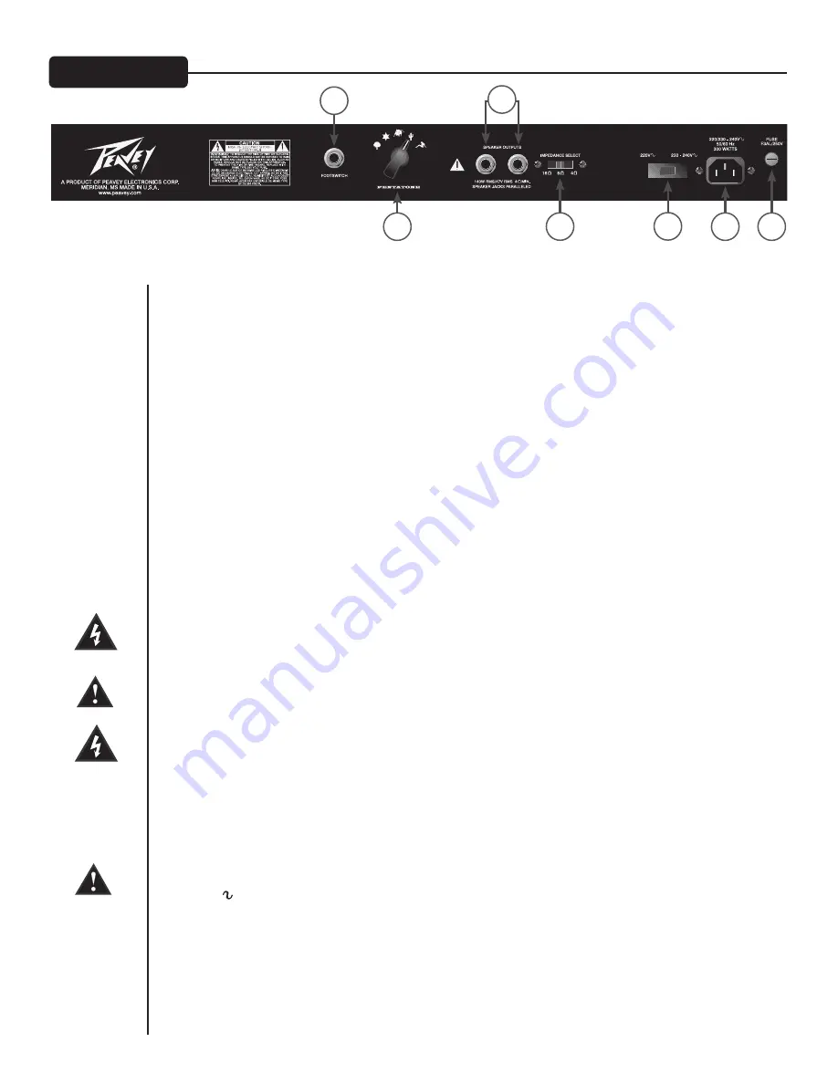 Peavey Penta Скачать руководство пользователя страница 11