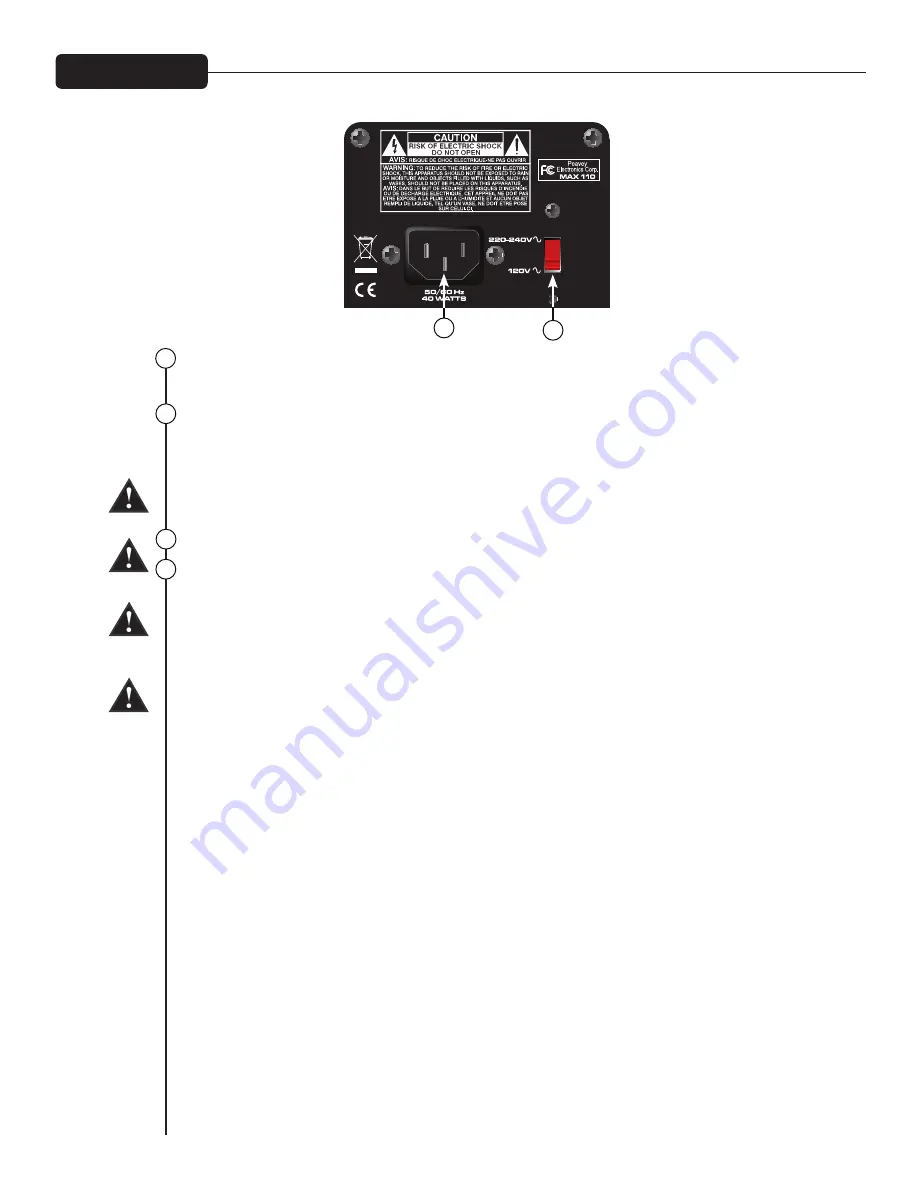 Peavey Performance Series Operating Manual Download Page 97