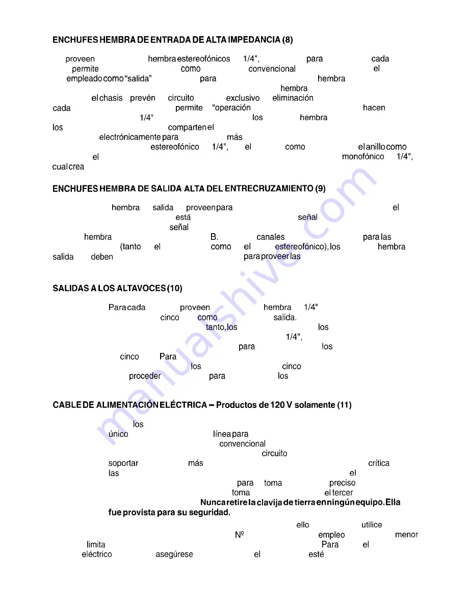 Peavey PV 2000 Operating Manual Download Page 13