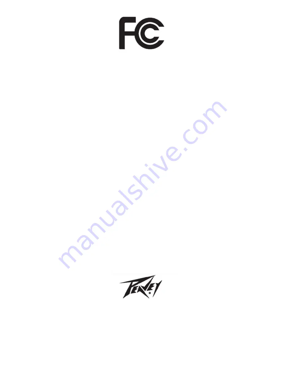 Peavey PVX p 10 Manual Download Page 1