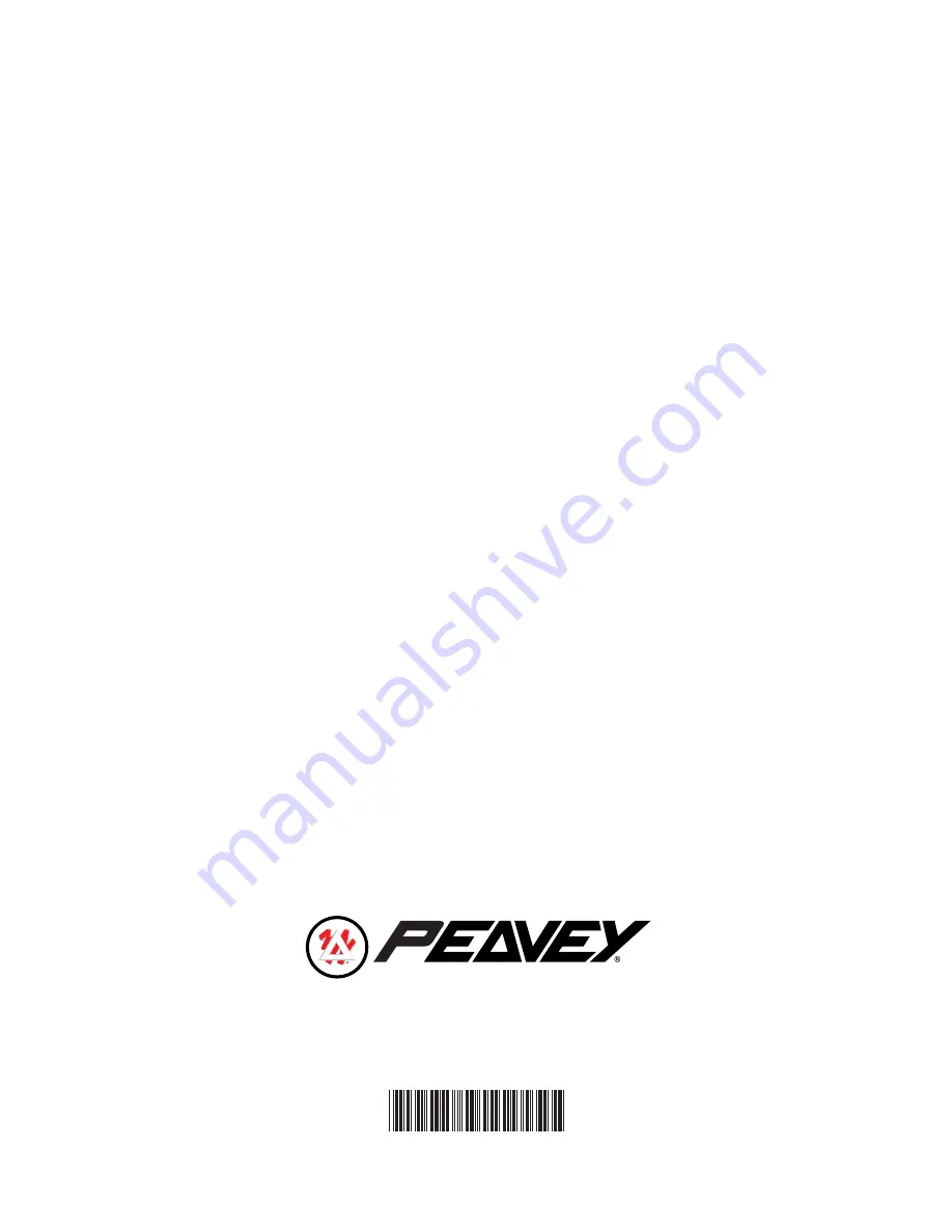 Peavey Q 231F Dual Owner'S Manual Download Page 20