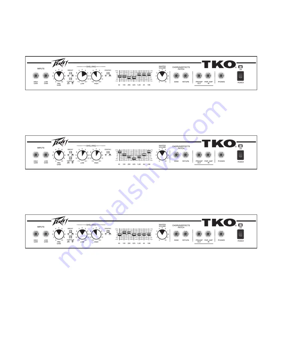 Peavey TKO 115 Supplementary Manual Download Page 5