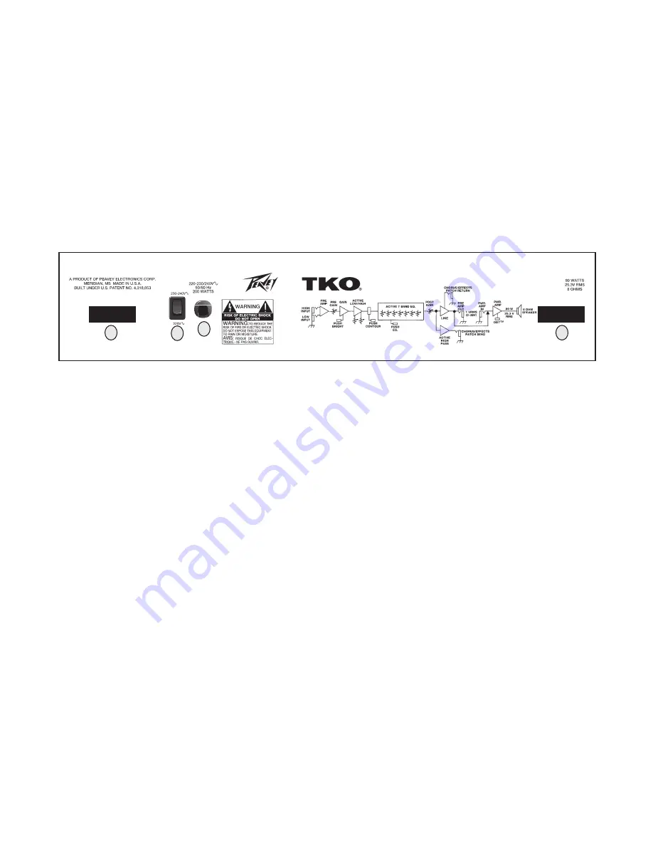 Peavey TKO 115 Скачать руководство пользователя страница 12