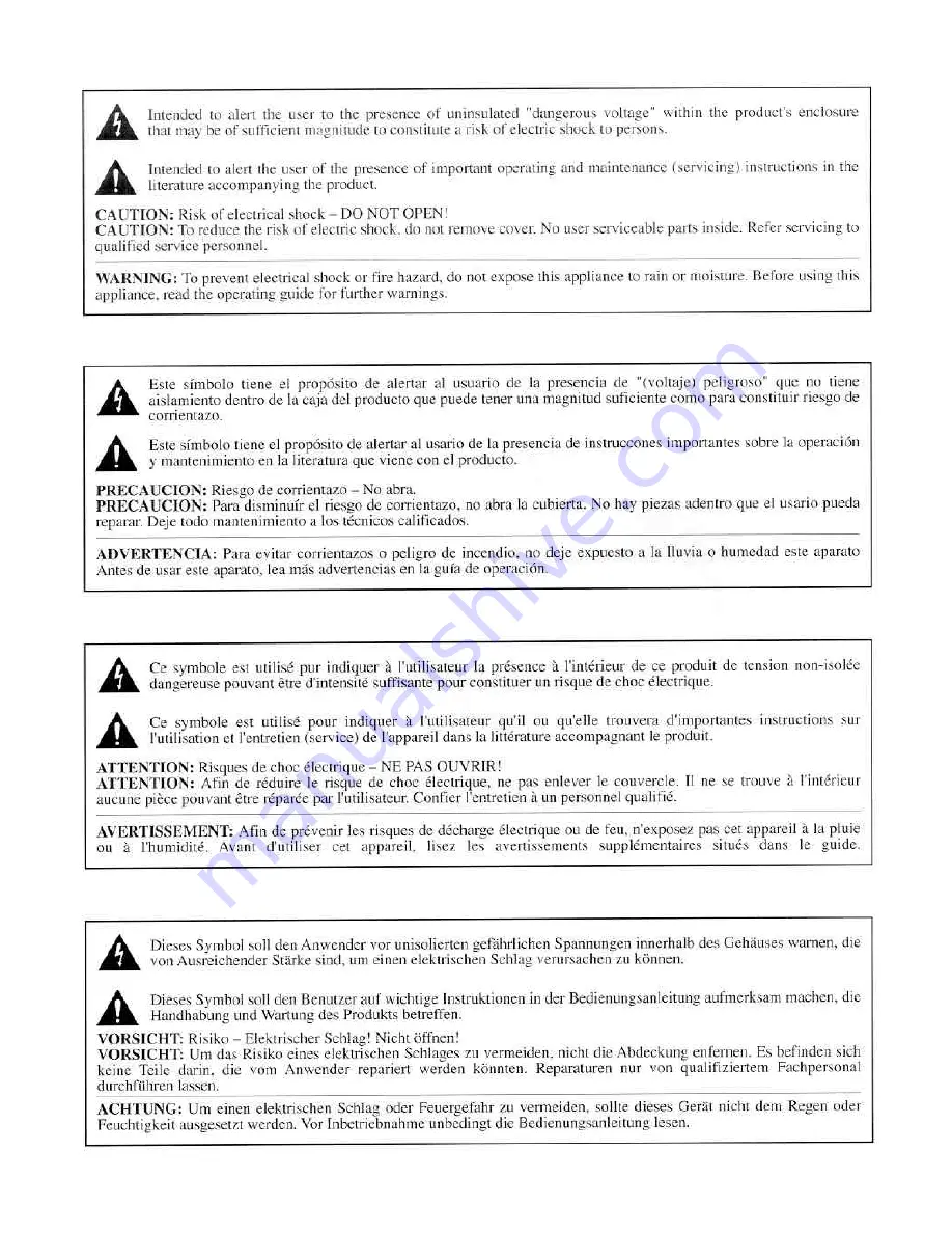 Peavey UNITY 2002 Operating Manual Download Page 2