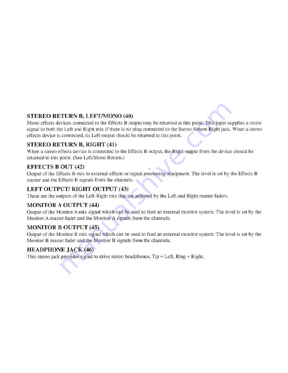 Peavey UNITY 2002 Operating Manual Download Page 6