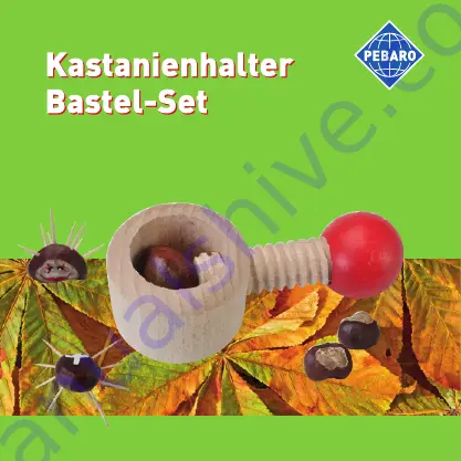 Pebaro Kastanienhalter Bastel-Set Instructions Manual Download Page 1