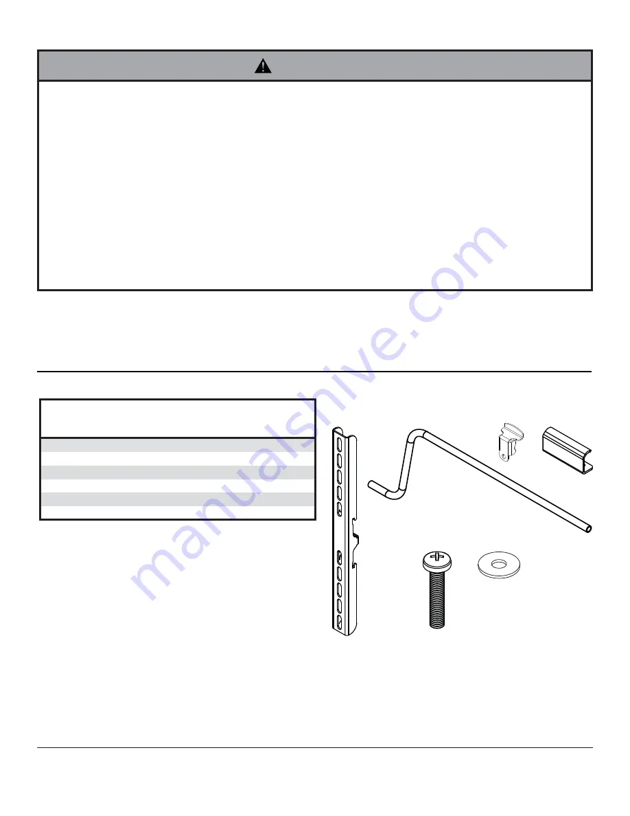 peerless-AV ACCXT100 Installation And Assembly Manual Download Page 2