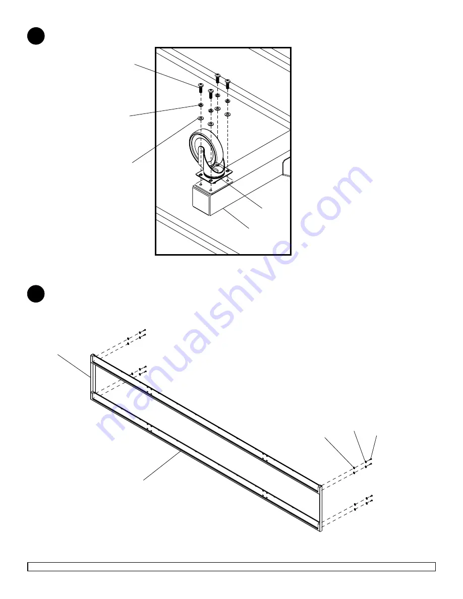 peerless-AV Mobile Videowall Trolley PDVWM 3x3 46 55 L Installation And Assembly Manual Download Page 5