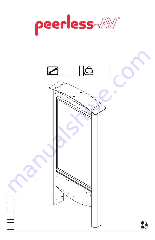 peerless-AV Smart City KOP2555-S-XHB Скачать руководство пользователя страница 1