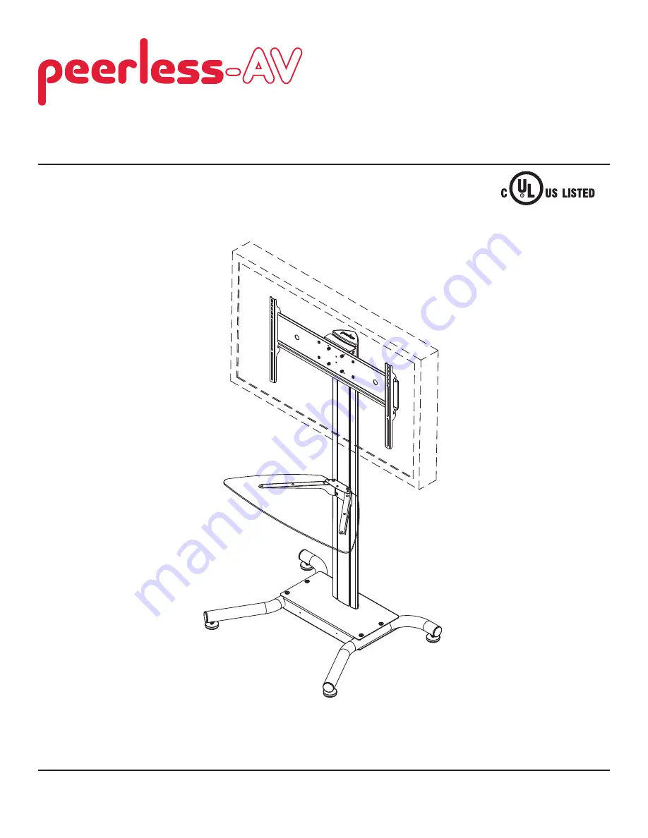 peerless-AV SS560G Installation And Assembly Manual Download Page 1