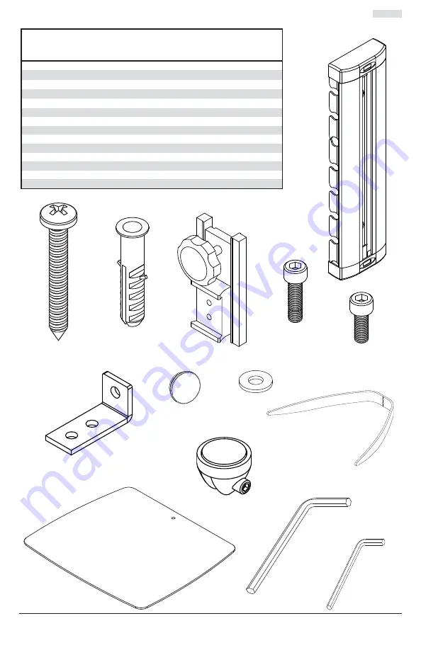 PEERLESS ACCSH100 Installation And Assembly Manual Download Page 19