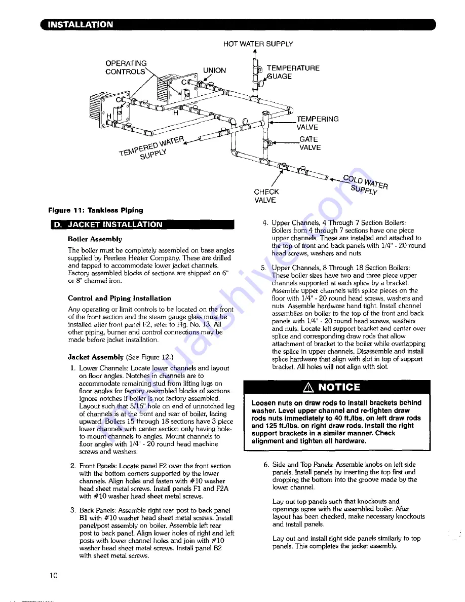 PEERLESS SERIES TC Installation, Operation & Maintenance Manual Download Page 19