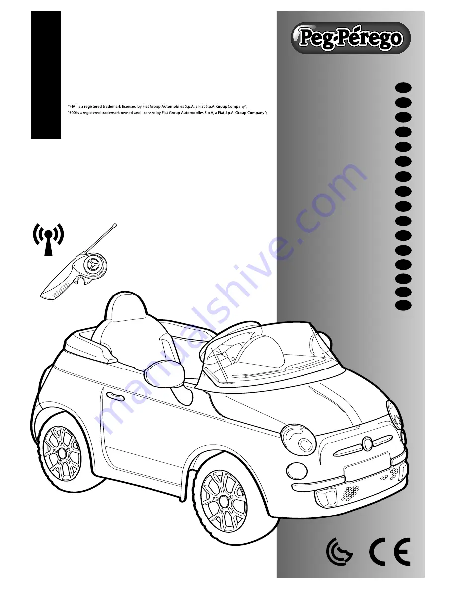 Peg-Perego FIAT 500 Скачать руководство пользователя страница 1