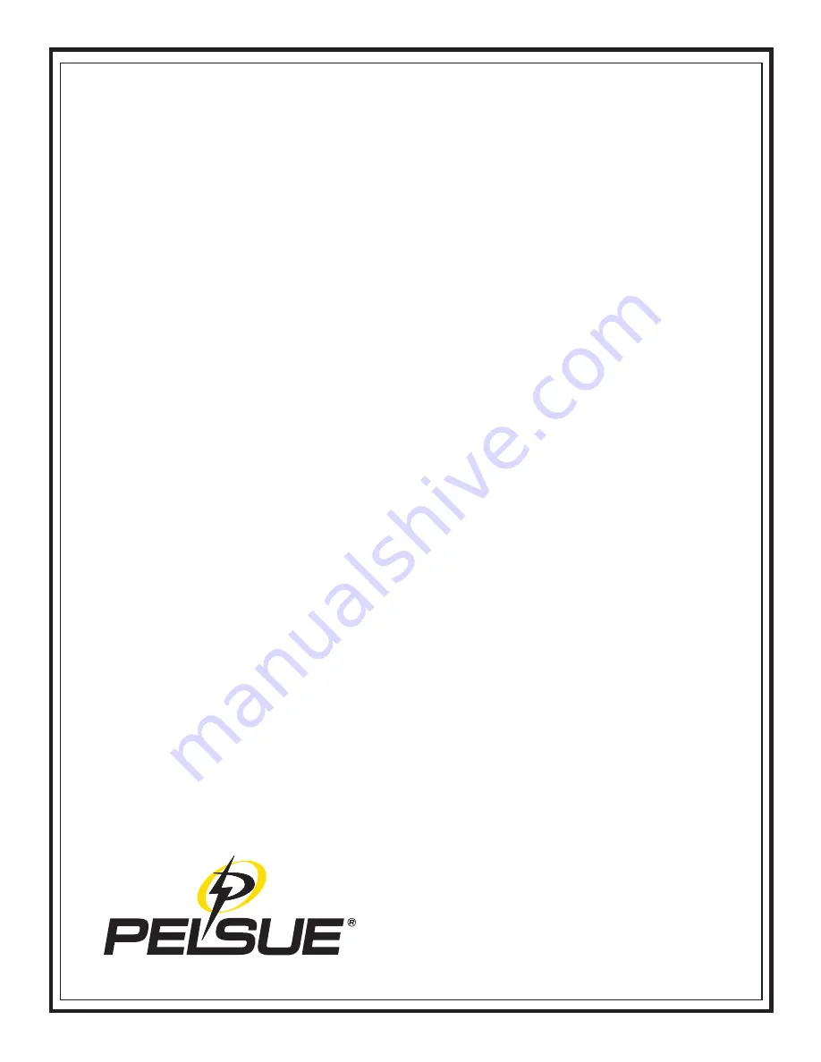 Pelsue 107077-001 Product Manual Download Page 20