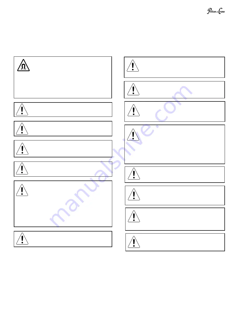 Pelton & Crane Spirit 3000 Series Installation Instructions Manual Download Page 20