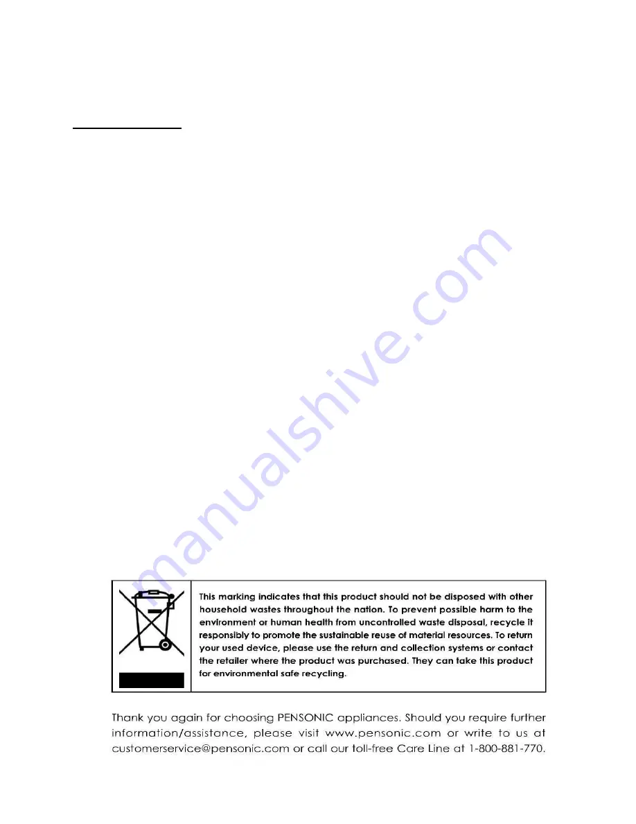 Pensonic PAC-100M Instruction Manual Download Page 5