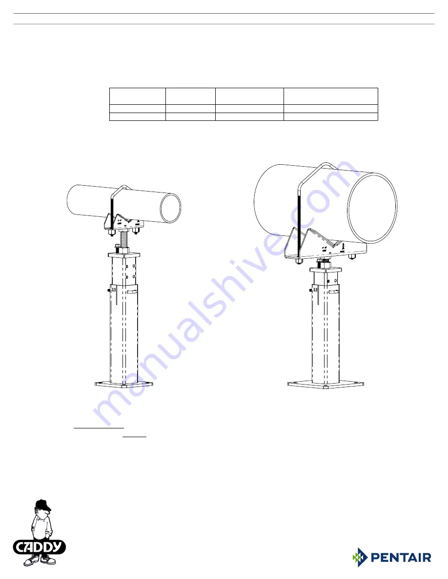 Pentair CADDY CTS04 Instruction Sheet Download Page 1