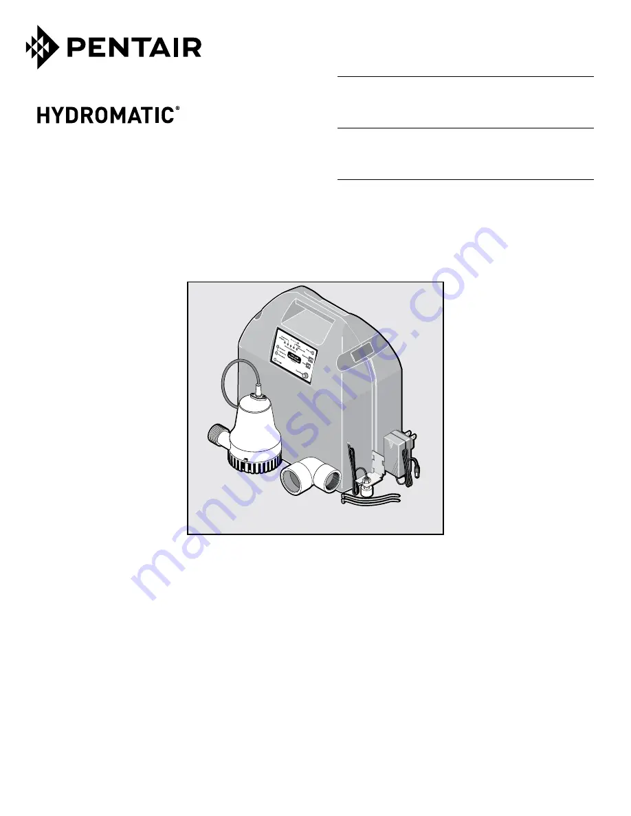 Pentair Hydromatic FG-2200 Owner'S Manual Download Page 1