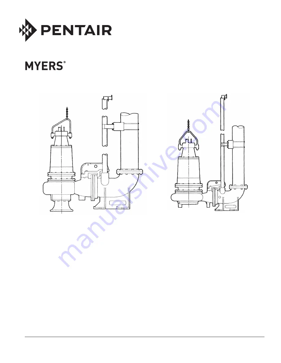 Pentair MYERS SRA1212 Installation Manual With Repair Parts List Download Page 1