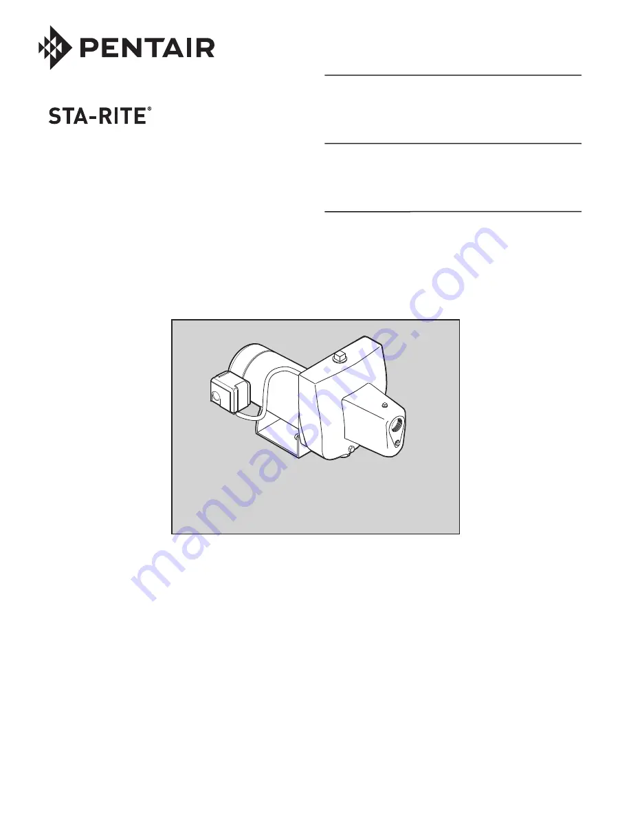 Pentair SN Series Owner'S Manual Download Page 1