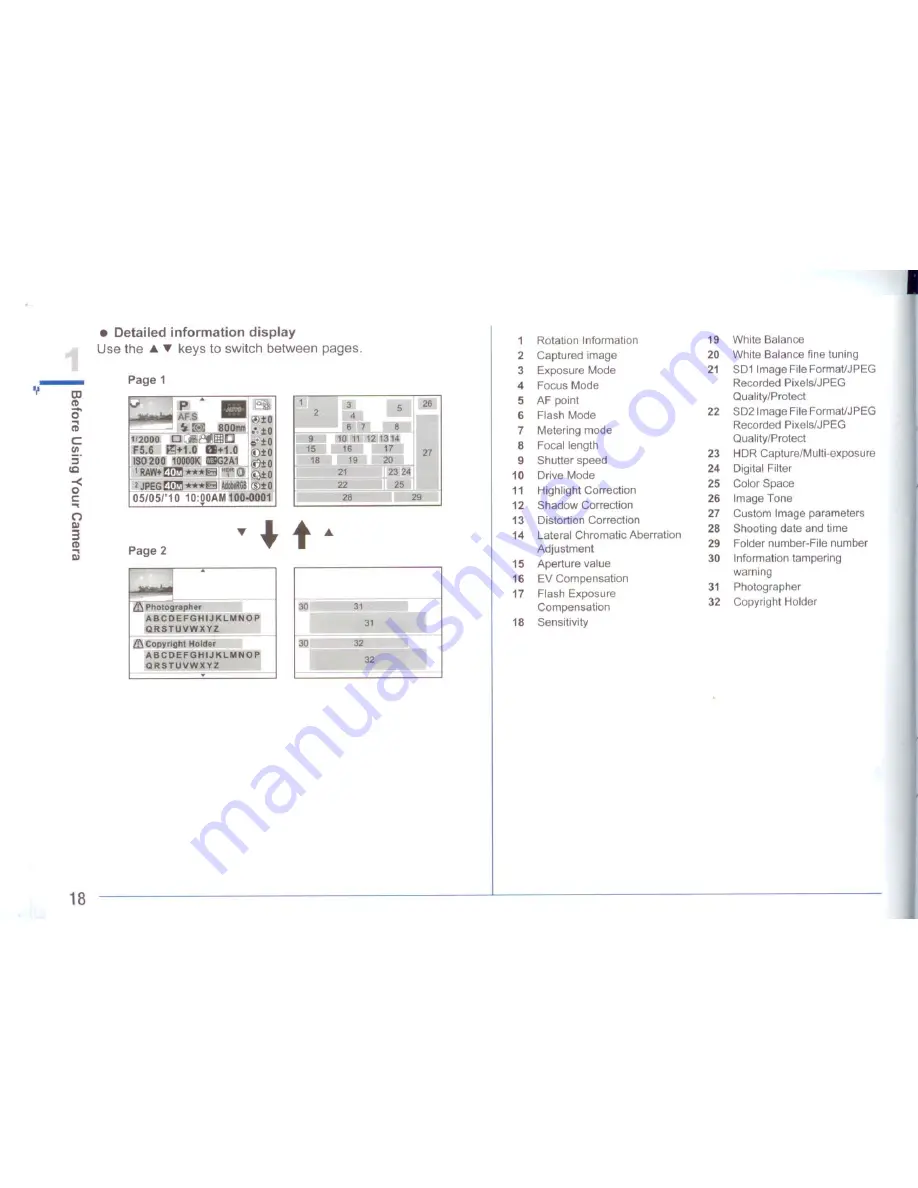 Pentax 645D Operation Manual Download Page 20