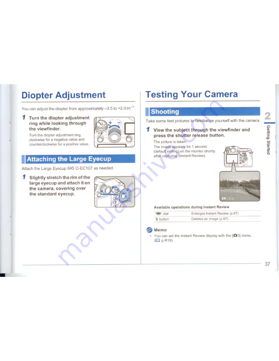 Pentax 645D Operation Manual Download Page 39