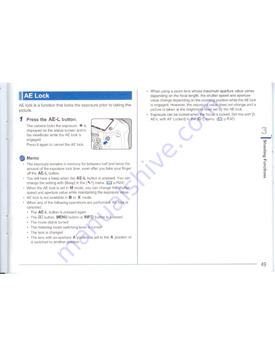 Pentax 645D Operation Manual Download Page 51