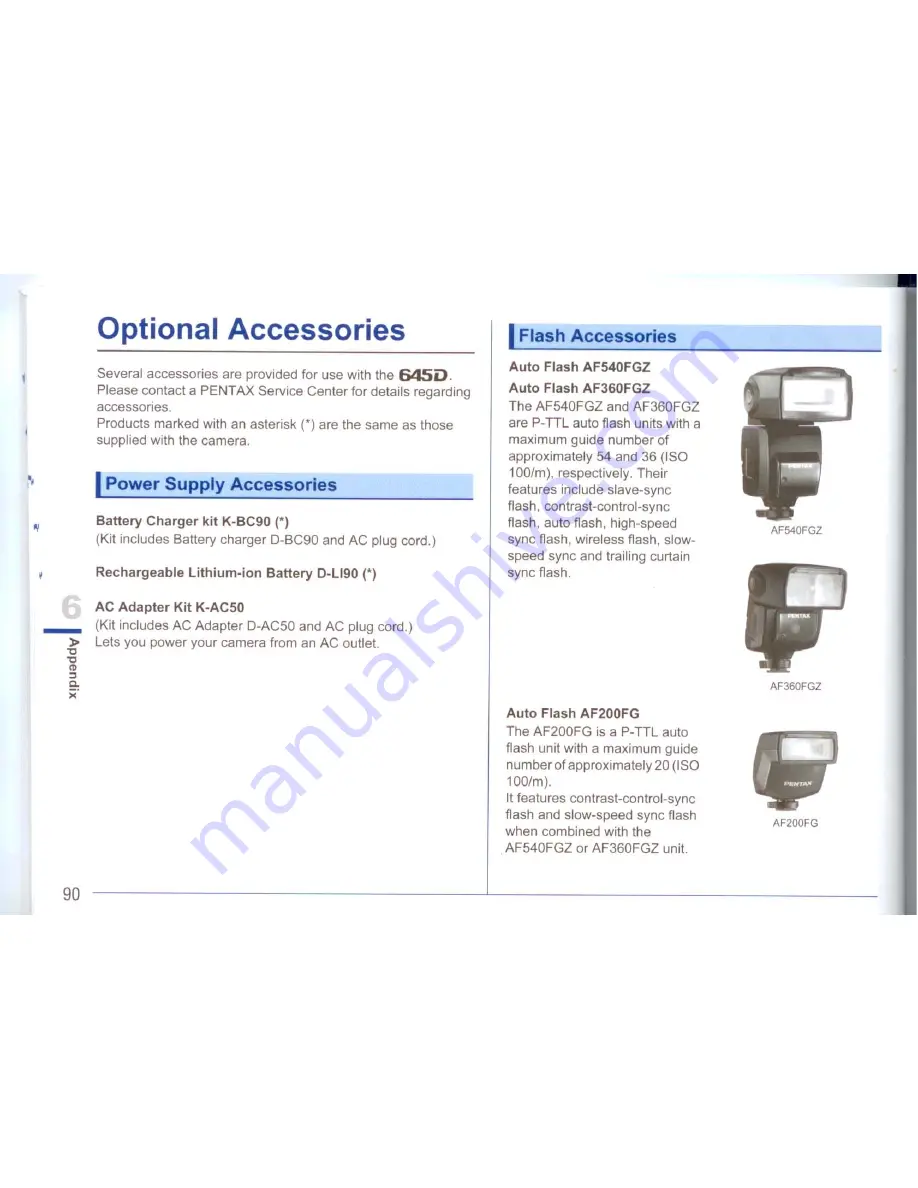 Pentax 645D Operation Manual Download Page 92