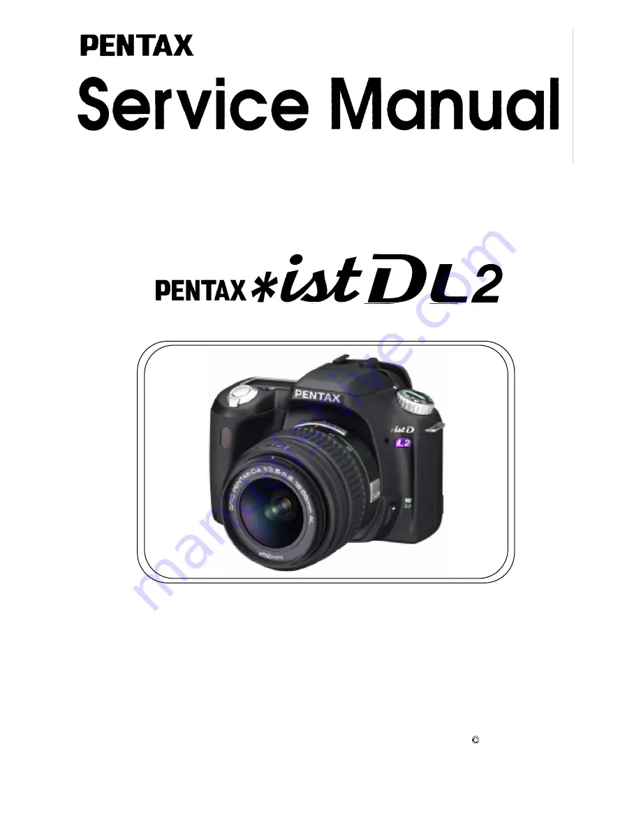 Pentax 76670 Service Manual Download Page 1