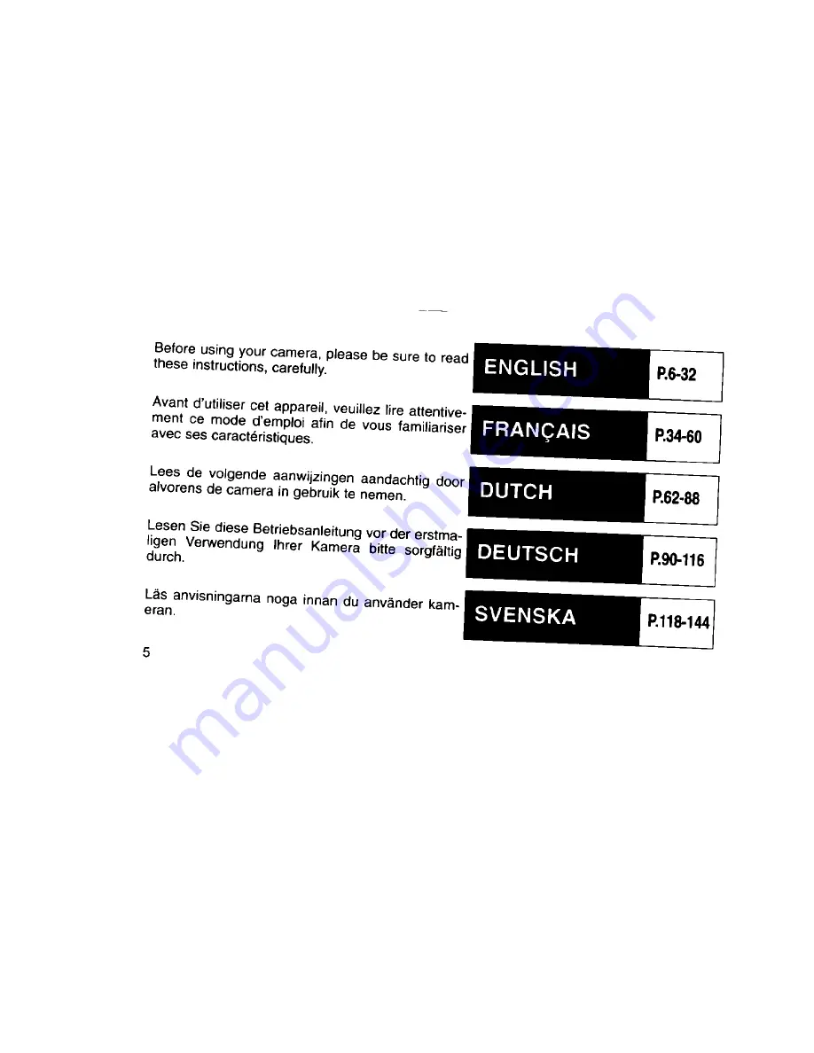 Pentax efina J Operating Manual Download Page 6