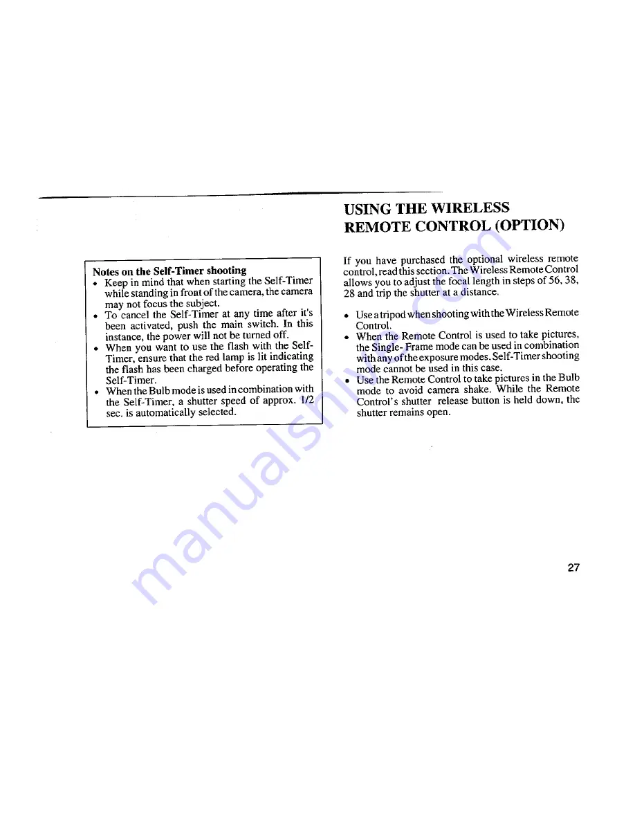 Pentax IQZoom 28-W Operating Manual Download Page 31