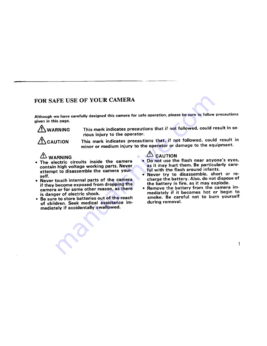 Pentax IQzoom - IQezy 38-70mm Zoom Operating Manual Download Page 5