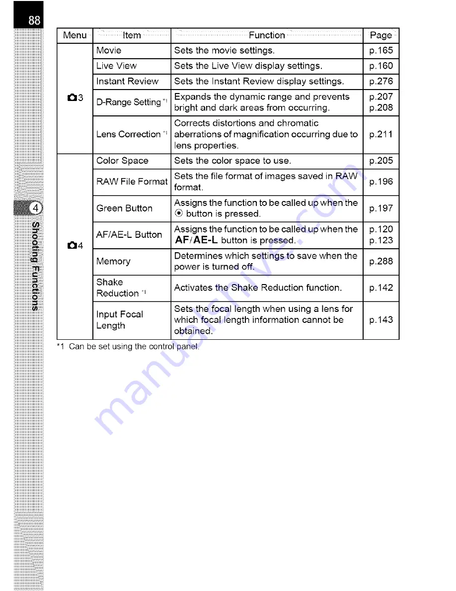 Pentax K-r Operating Manual Download Page 23