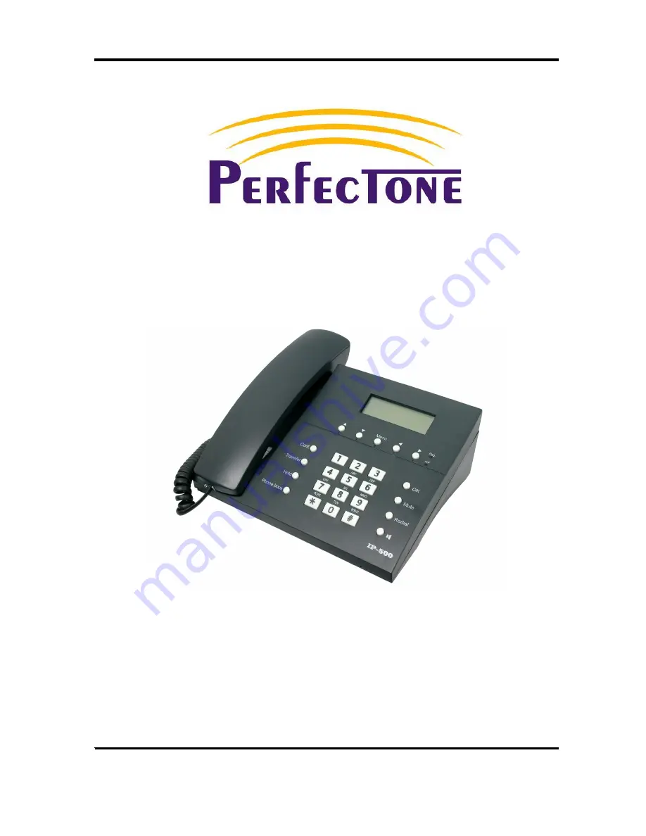 Perfectone IP 500 User Manual Download Page 1